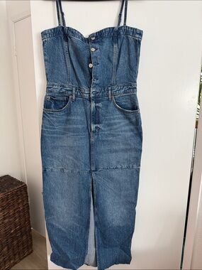 Reformation Light Blue Denim Jeans with Zipper Fly